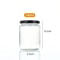 Round Mason Jar With Black Airtight Lids Glass Food Storage Kitchen Containers Canning Jars For Spi