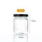 Round Mason Jar With Black Airtight Lids Glass Food Storage Kitchen Containers Canning Jars For Spi