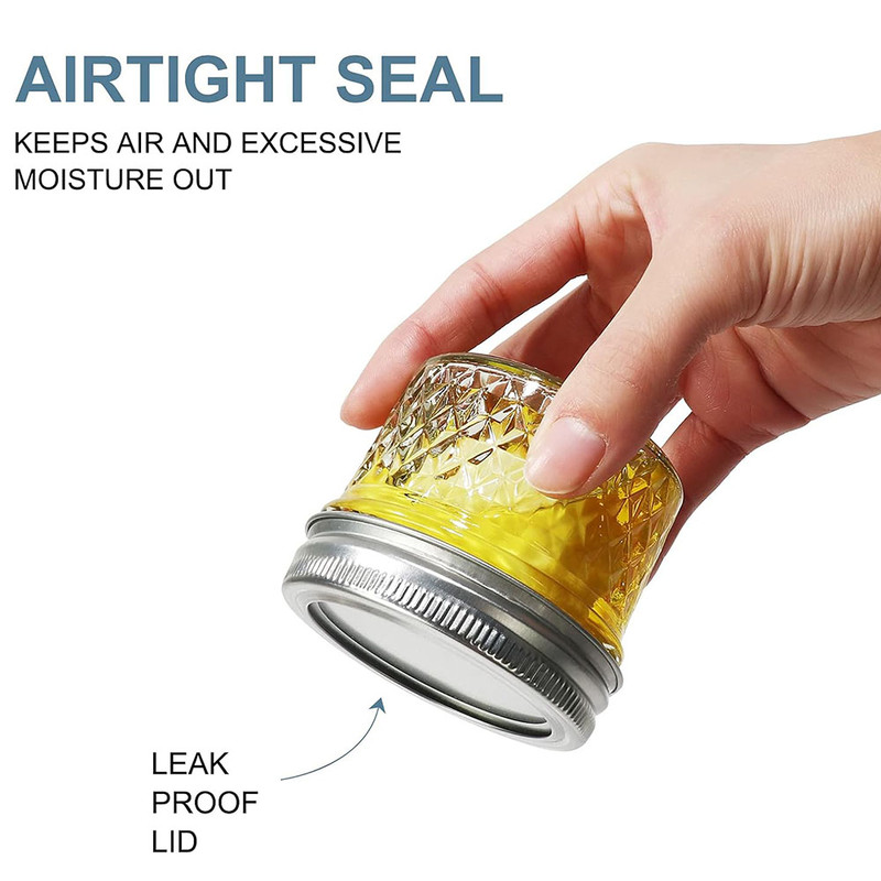 Mini Glass Mason Spice Jars With Separable Lids Canning Jars For Honey Jam Jelly Wedding Favors  Or 4