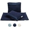 Lotus Spike Acupressure Mat Cushion, Nature Linen Coconut Palm Massage Yoga Mat Sport Pillow with Carry Bag for Stress