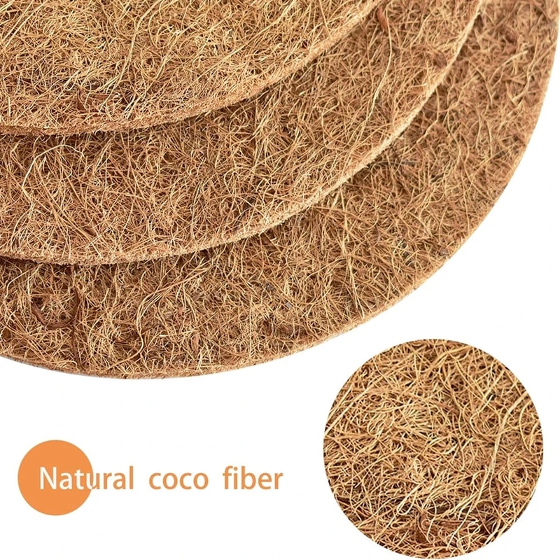 EcoFriendly Natural Coco Coir Fiber Tree Mulch Ring Protector Organic Weed Barrier Mat AntiGrass Di 3