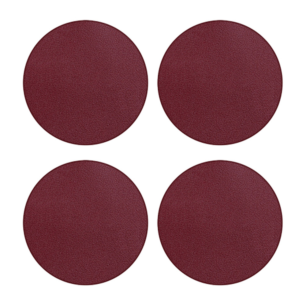 Car Cup Holder Coasters Set NonSlip Luxury Leatherette Universal Coaster Pads For Car Drink Holders