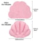 Inflatable Soft Spa Neck Bath Pillow With Suction Cups, Terry Cloth Fan-Shaped Neck Support Pillow Bathtub Cushion