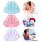 Inflatable Soft Spa Neck Bath Pillow With Suction Cups, Terry Cloth Fan-Shaped Neck Support Pillow Bathtub Cushion