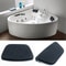 Luxury Black Spa Bath Pillow PU Bathtub Headrest, Waterproof Bath Cushion, Soft Bathtub Pillow for Neck & Head Support