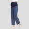 Maternity Pants for Pregnant Women with Adjustable Waist Band, Pregnancy Jean Trousers, Loose Straight Leg Wide Leg