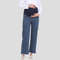 Maternity Pants for Pregnant Women with Adjustable Waist Band, Pregnancy Jean Trousers, Loose Straight Leg Wide Leg