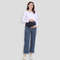 Maternity Pants for Pregnant Women with Adjustable Waist Band, Pregnancy Jean Trousers, Loose Straight Leg Wide Leg