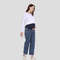 Maternity Pants for Pregnant Women with Adjustable Waist Band, Pregnancy Jean Trousers, Loose Straight Leg Wide Leg