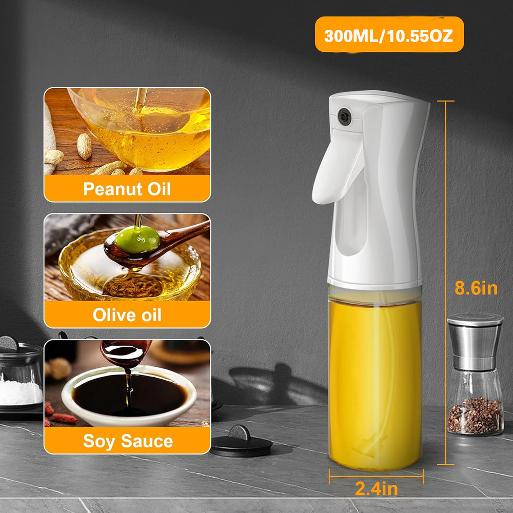 Cooking Oil Spray Bottle Air Fryer Accessories Olive Oil Mister Spray Bottle For Cooking Refillable 4