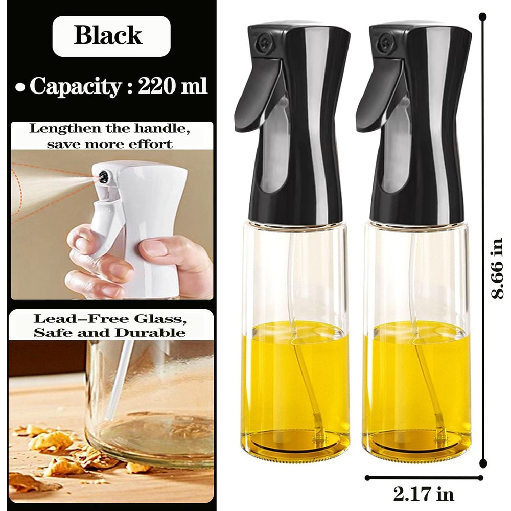 Cooking Oil Spray Bottle Air Fryer Accessories Olive Oil Mister Spray Bottle For Cooking Refillable 6