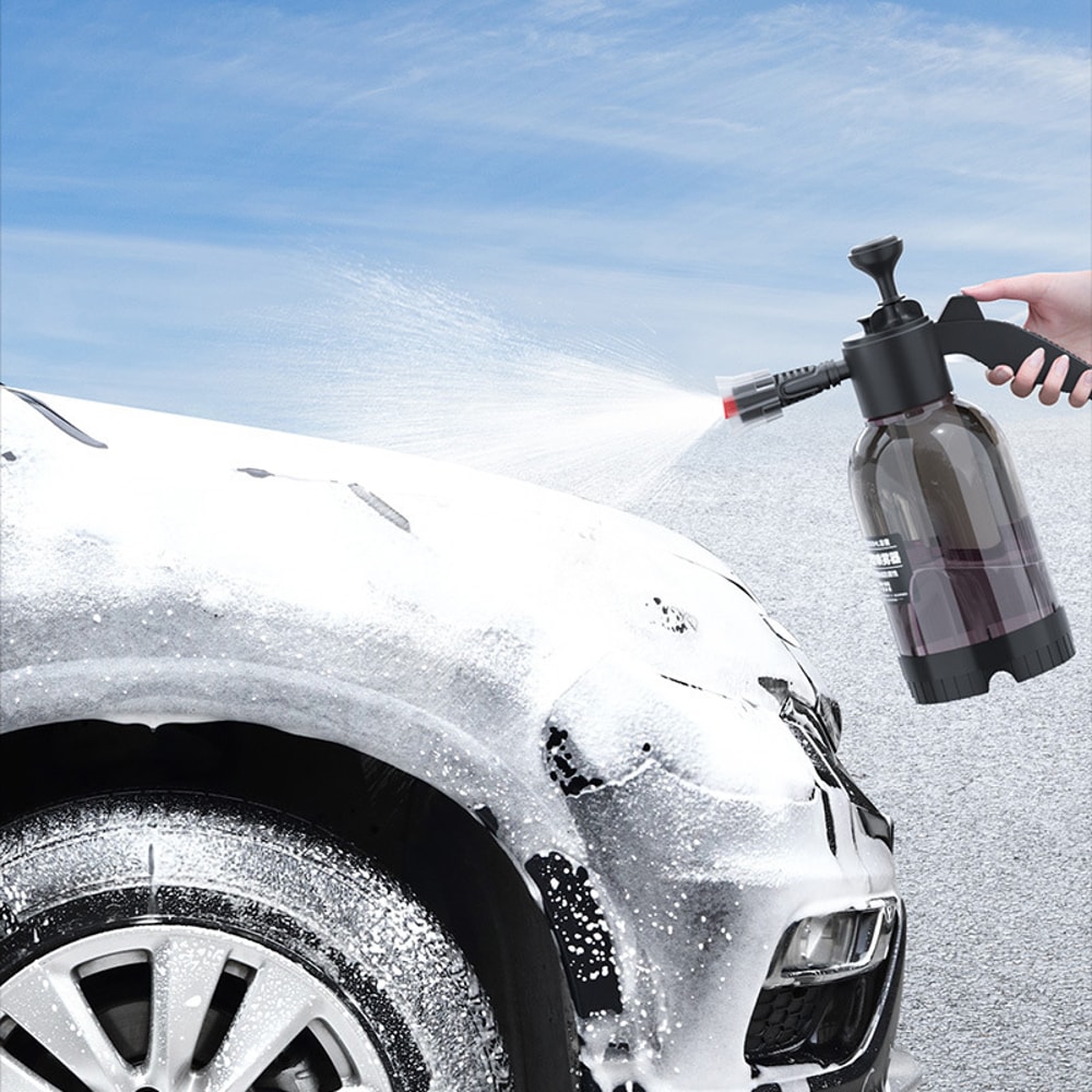 Car Wash Spray Bottle Hand Pump Foam Sprayer Car Air Pressure Spray Washer Auto Detailing Window C 6