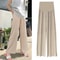 Summer Maternity Wear Ice Silk WideLeg Pants Loose Pleated NinePoint Thin Outer Wear 1