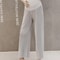 Summer Maternity Wear Ice Silk WideLeg Pants Loose Pleated NinePoint Thin Outer Wear 5
