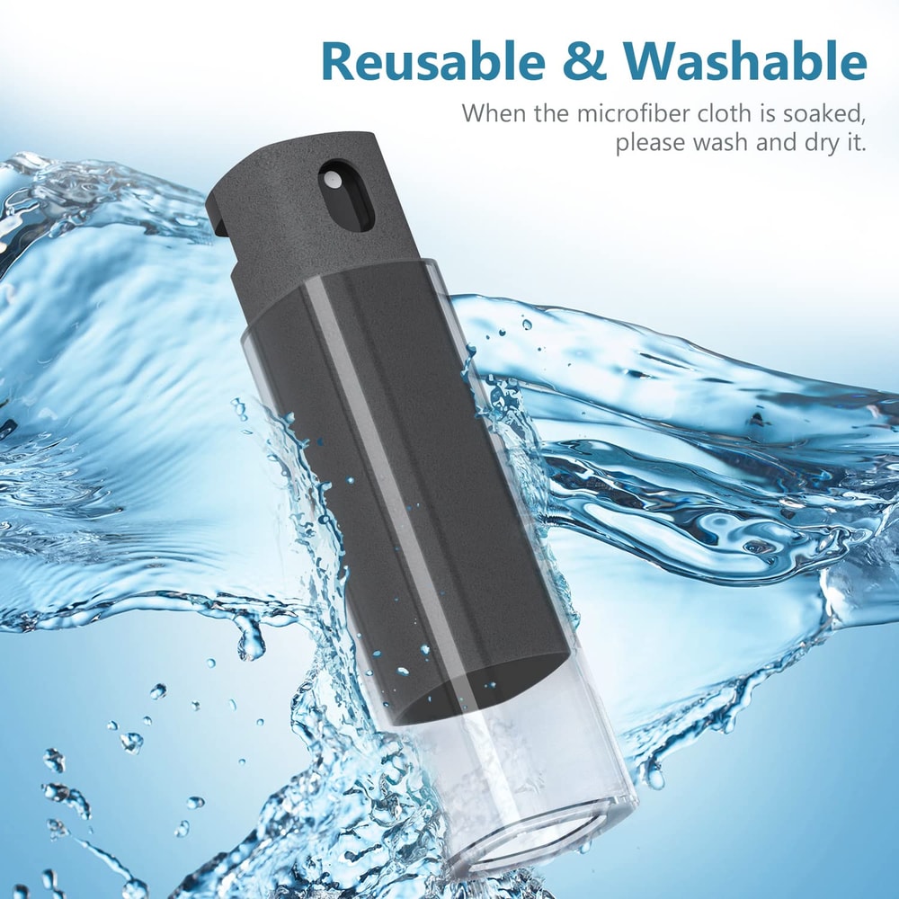 AllinOne Microfiber Screen Cleaner Spray Bottle Set With Microfiber Cloth For Mobile Phone IPad Com 2