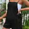 Solid Color Strappy Maternity Dress, Summer One-Piece Shorts Dress for Pregnant Women