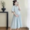Elegant Korean Style Pregnancy Dress AgeReducing Summer Maternity Dress For Women 2