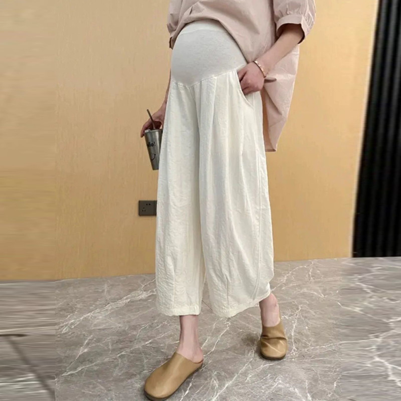 New Arrival Summer Maternity Pants, Wide Leg Pregnant Pants for Ultimate Comfort, Style