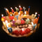 Colorful Multicolour Flame Candles, Birthday Cake, Wedding Party Candles, Kids Decoration & Celebration Party Supplies