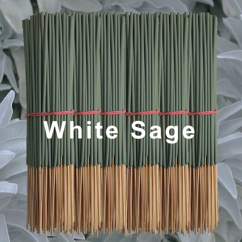 White Sage Aromatherapy Stick Spiritual Smudge For Yoga Meditation Soul Cleansing Removing Negativ 0