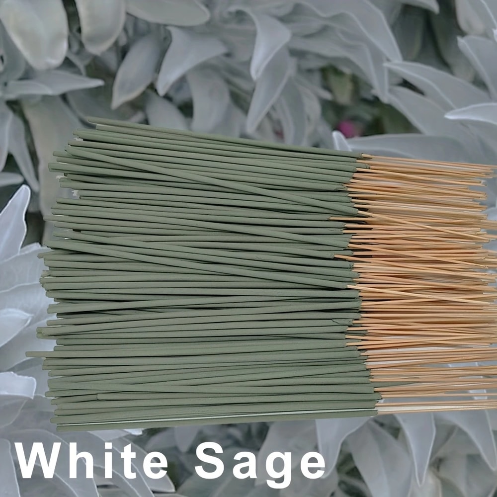 White Sage Aromatherapy Stick Spiritual Smudge For Yoga Meditation Soul Cleansing Removing Negativ 4