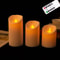 Remote Control Moving Wick LED Decorative Candles, Battery Dancing Wedding Pillar Candles With Realistic Flame