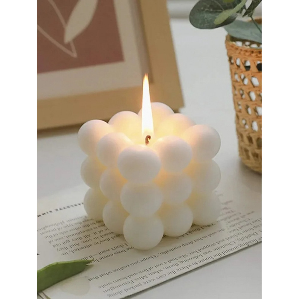 Handmade Creative BallShaped Soy Wax Magic Cube Aromatherapy Candle Luxury Wedding Favor Gift  Uniq 0