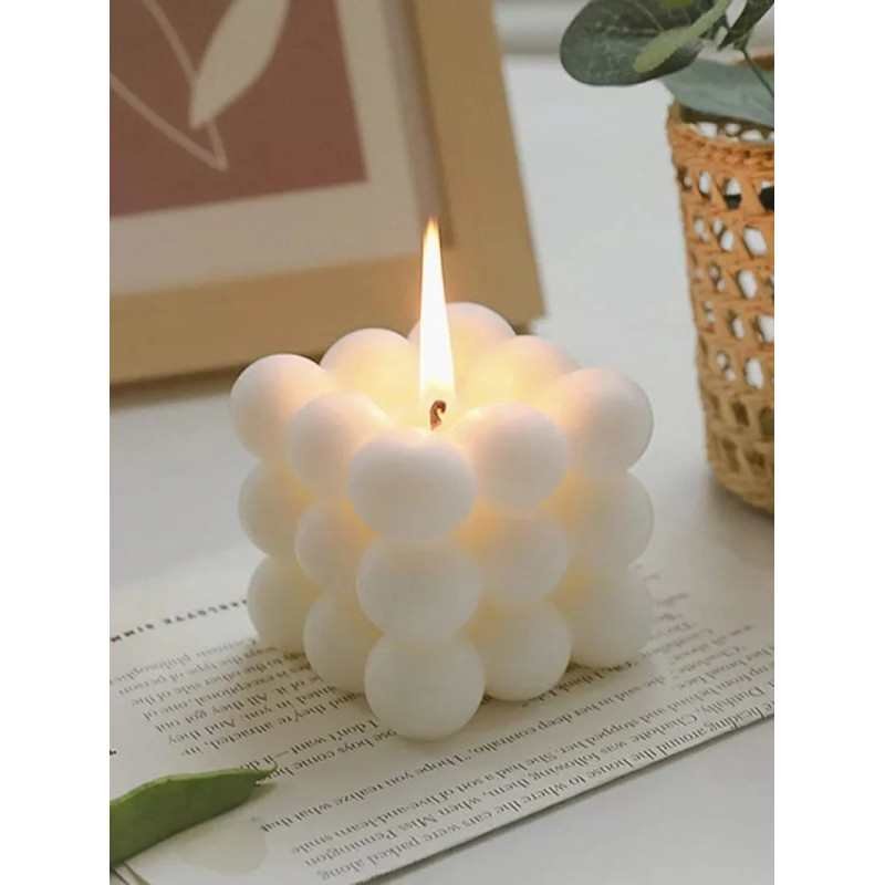Handmade Creative BallShaped Soy Wax Magic Cube Aromatherapy Candle Luxury Wedding Favor Gift  Uniq 0