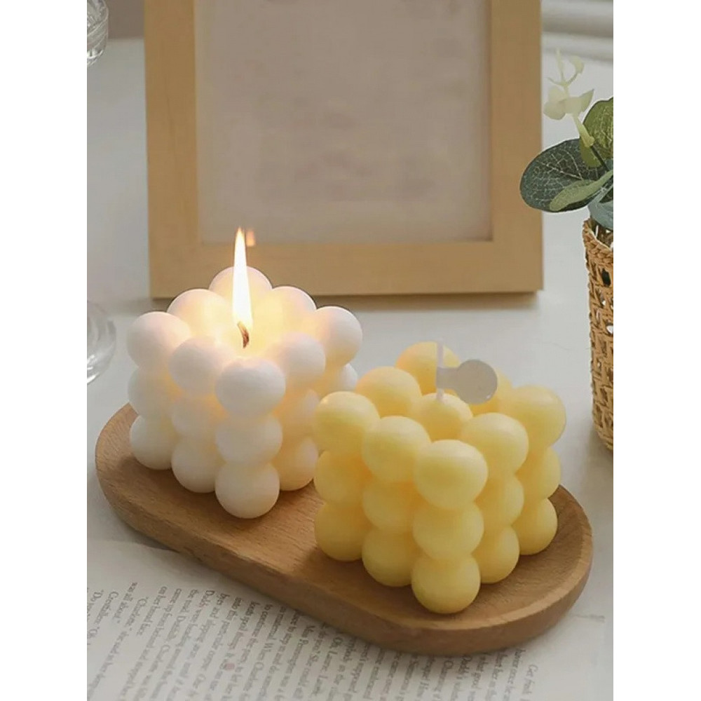 Handmade Creative BallShaped Soy Wax Magic Cube Aromatherapy Candle Luxury Wedding Favor Gift  Uniq 3