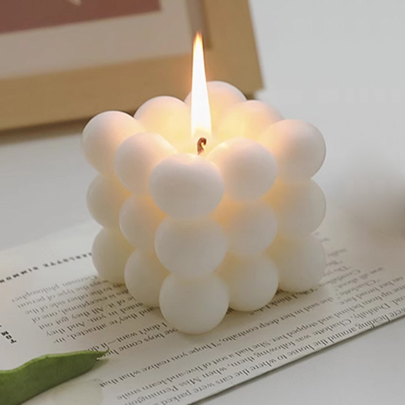 Handmade Creative BallShaped Soy Wax Magic Cube Aromatherapy Candle Luxury Wedding Favor Gift  Uniq 5