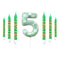 Green Candle Birthday Party Pixel Theme Birthday Party Video Game Party Decoration Cake Top Digital 5