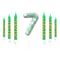 Green Candle Birthday Party Pixel Theme Birthday Party Video Game Party Decoration Cake Top Digital 6