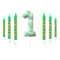 Green Candle Birthday Party Pixel Theme Birthday Party Video Game Party Decoration Cake Top Digital 7