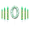 Green Candle Birthday Party Pixel Theme Birthday Party Video Game Party Decoration Cake Top Digital 10