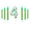 Green Candle Birthday Party Pixel Theme Birthday Party Video Game Party Decoration Cake Top Digital 14