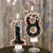 Luxury Black Diamond Crown Candle Number, Happy Birthday Cake Candles & Stylish Cake Topper Decoration for Wedding