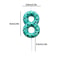 Digital Cake Candle Set For Green Theme Creative Birthday Cake Topper Decorative Green Party Cake C 7
