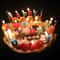 Environmentally Friendly Birthday Christmas Candles Novelty Super Bright Decorations With Colorful 2