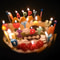 Environmentally Friendly Birthday Christmas Candles Novelty Super Bright Decorations With Colorful 2