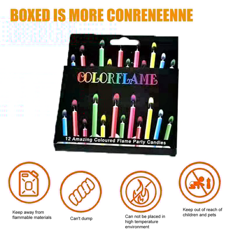 Environmentally Friendly Birthday Christmas Candles Novelty Super Bright Decorations With Colorful 5