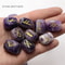 Freedom Natural Amethyst Crystal Runes Stones, Divination Agate Rune Set for Fortune-telling, Reiki Healing