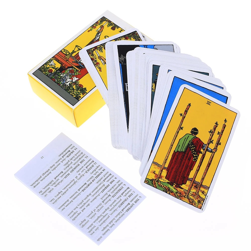 Rider Waite Tarot Card Divination Personal Use Deck, Full English Oracle Cards, Hot Selling Tarot Board Game