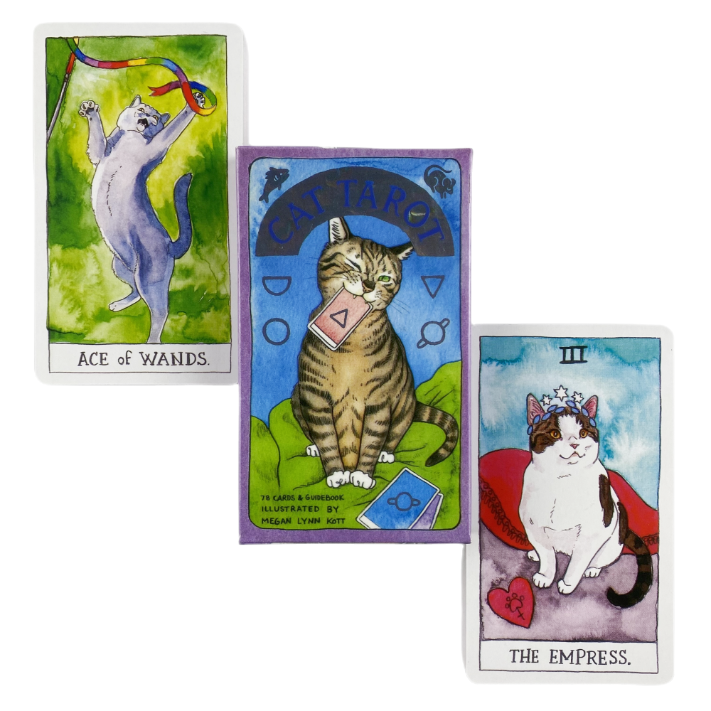 Cute Cat Tarot Cards Deck Oracle English Visions Divination Edition Board Playing Games For Beginne 4