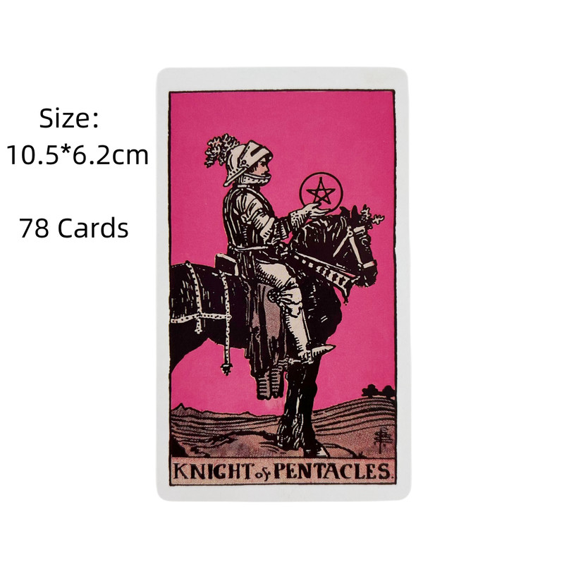 Pink Rider Tarot Cards For Beginners Divination Deck English Version Oracle Board Game For Fortune  3