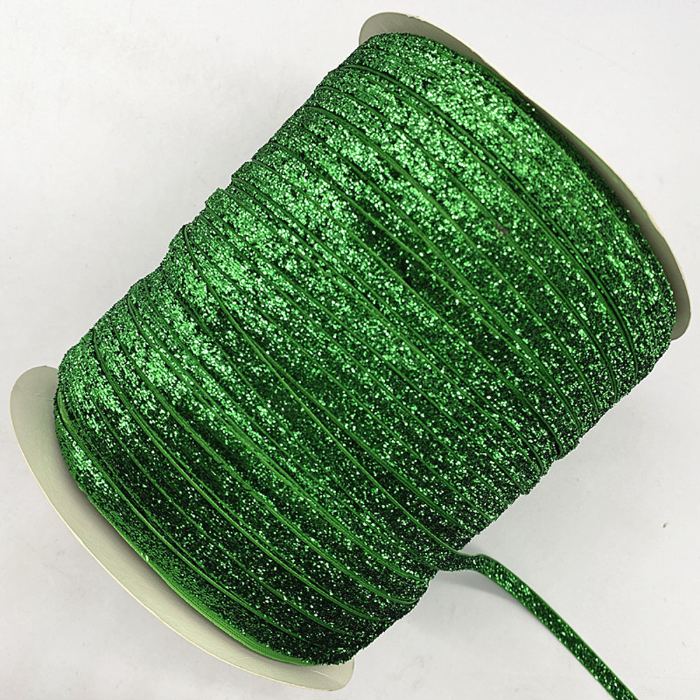 Velvet Ribbon Glitter Single Face Ribbon Bow No Elastic Headband Clips Decoration 16