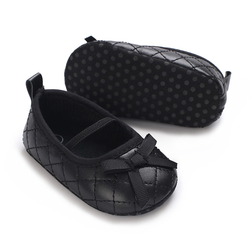 Soft Sole Newborn Baby Mary Jane Ballet Flat Shoes, Classic Bow Baby Shoes for Walking, Non-Slip Toddler & Preschool