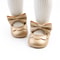 Baby Casual Shoes Infant Toddler Bowknot Non-slip Rubber Soft-Sole Flat PU First Walker Mary Janes with Bow Decor