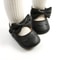 Baby Casual Shoes Infant Toddler Bowknot Non-slip Rubber Soft-Sole Flat PU First Walker Mary Janes with Bow Decor