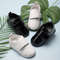 Matte Leather Baby Shoes, Toddler First Walkers with Rubber Soft-Sole & Anti-Slip Flat Infant Mirror Shoes