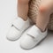 Matte Leather Baby Shoes, Toddler First Walkers with Rubber Soft-Sole & Anti-Slip Flat Infant Mirror Shoes